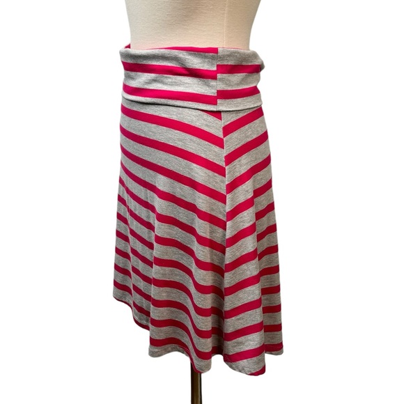 Mossimo Supply Gray & Fuchsia Horizontal Stripe Skirt XS - Picture 4 of 7